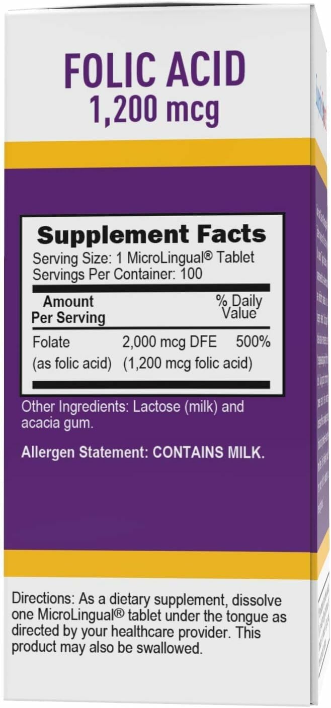 Superior Source Folic Acid 1200 mcg Tablets 200