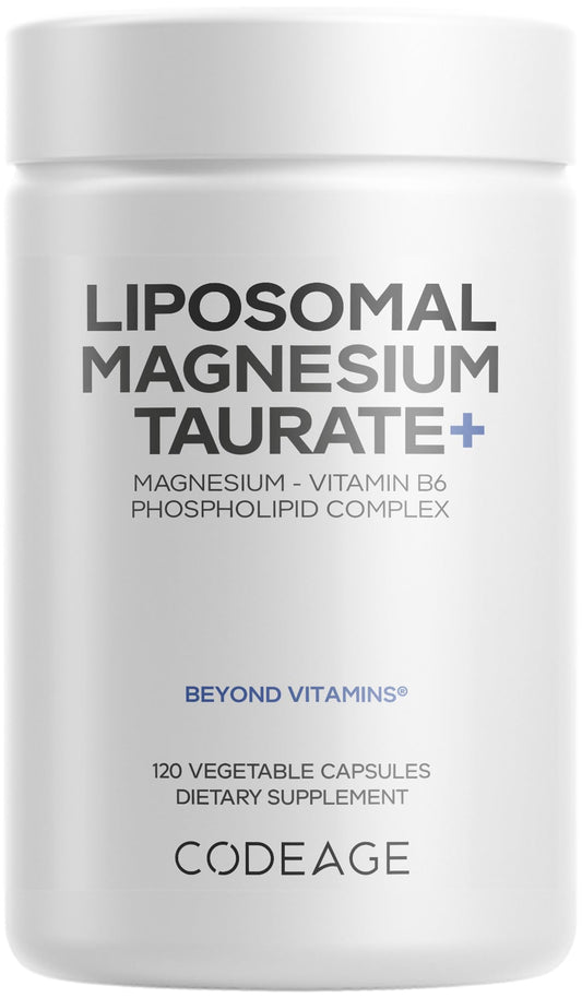 Codeage Liposomal Magnesium Taurate+ Supplement Capsules, 120 Count