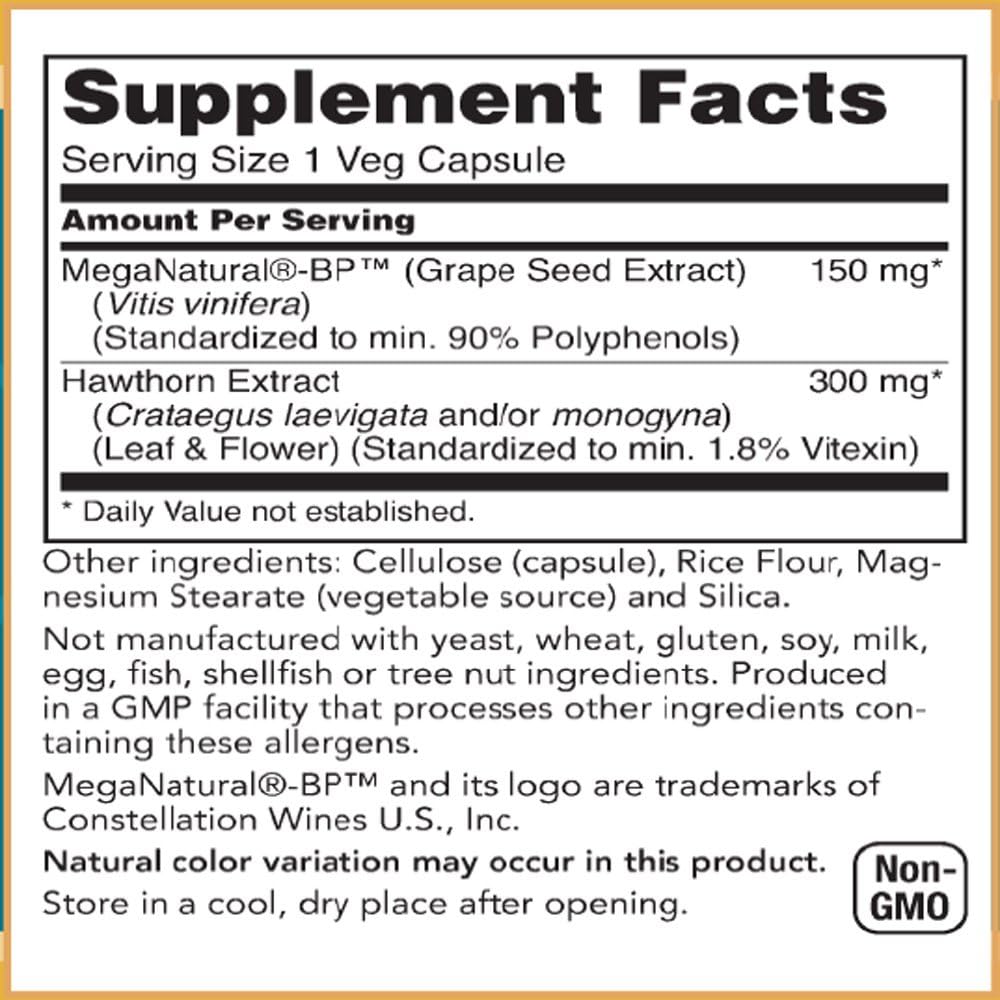 Baar Nature’s Blessing Blood Pressure Advantage Capsules, 90 Count