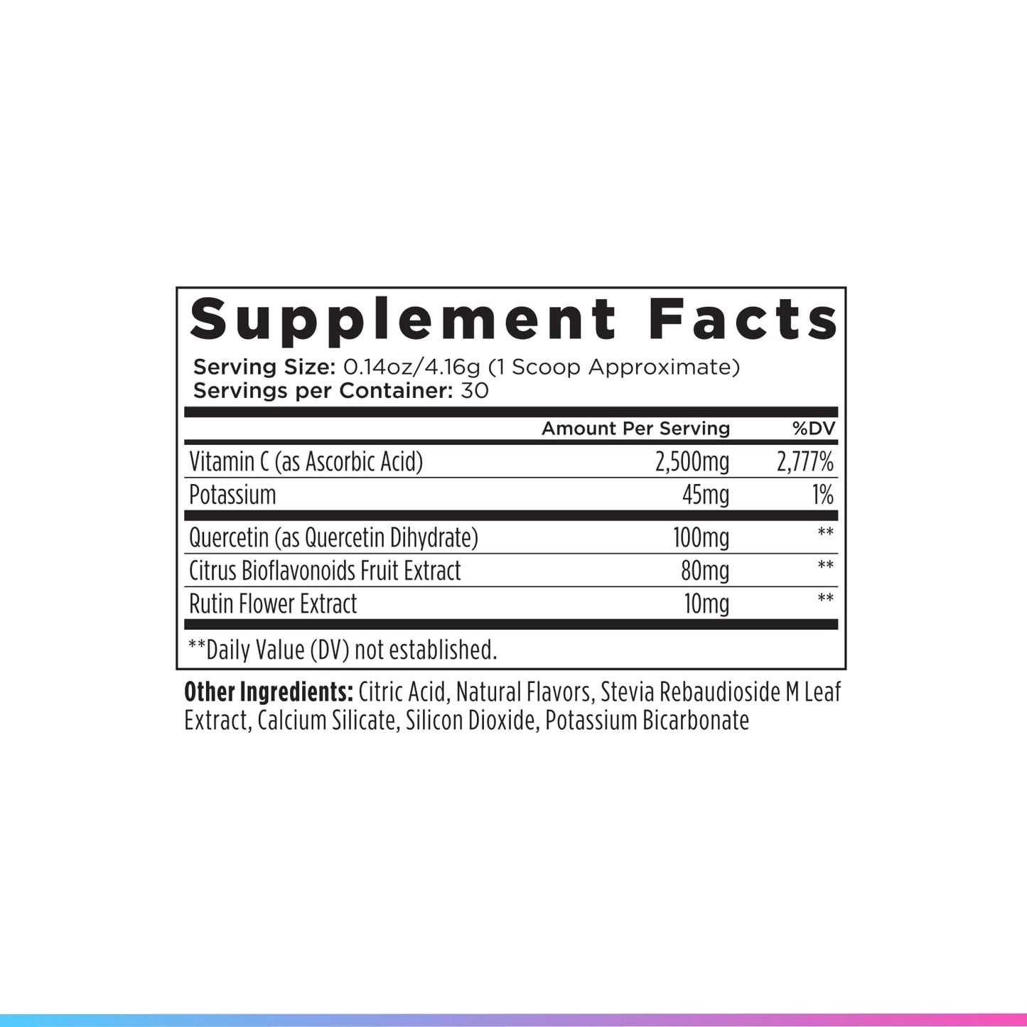 Livingood Daily High Dose Vitamin C Powder, 2,500mg Ascorbic Acid, 30 Servings, 4.37 Ounce