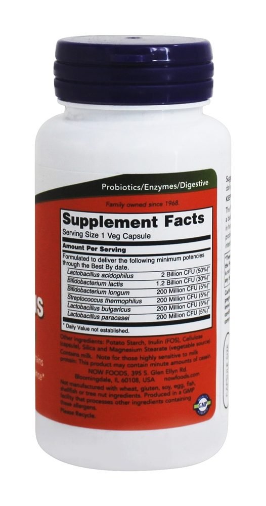 NOW Foods Acidophilus Capsules 240 Count