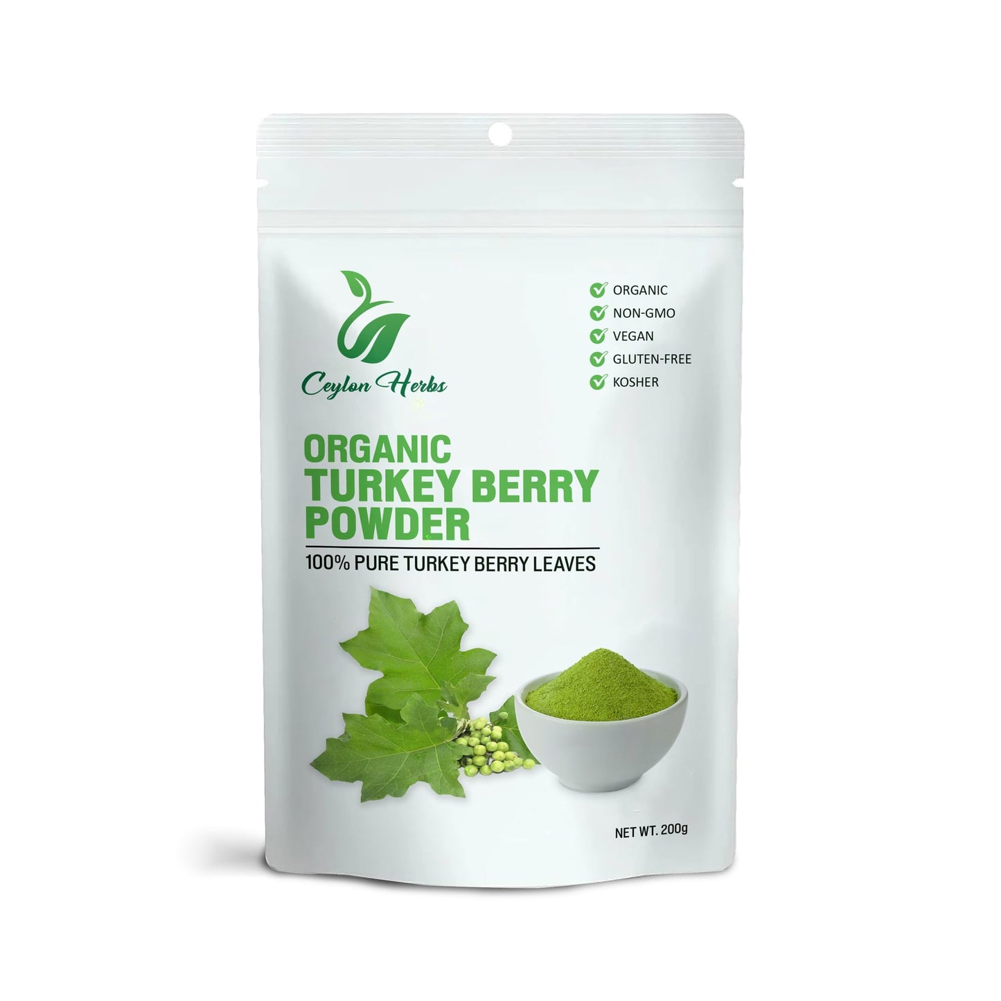 Generic Turkey Berry Leaves Tea Powder 7 Count