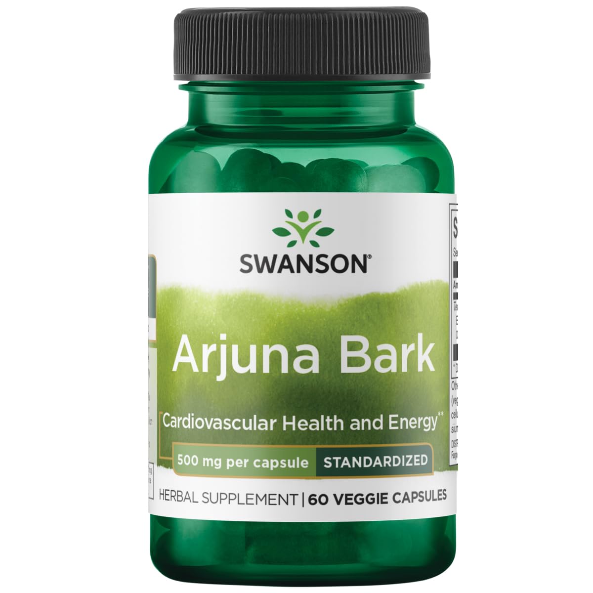 Swanson Arjuna 500 Milligrams Capsules 60 Capsules