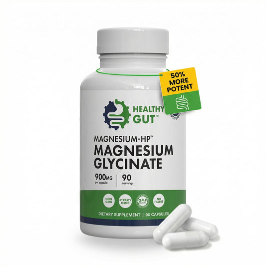 Healthy Gut Magnesium-HP Ultra Pure Magnesium Glycinate, 90 Capsules