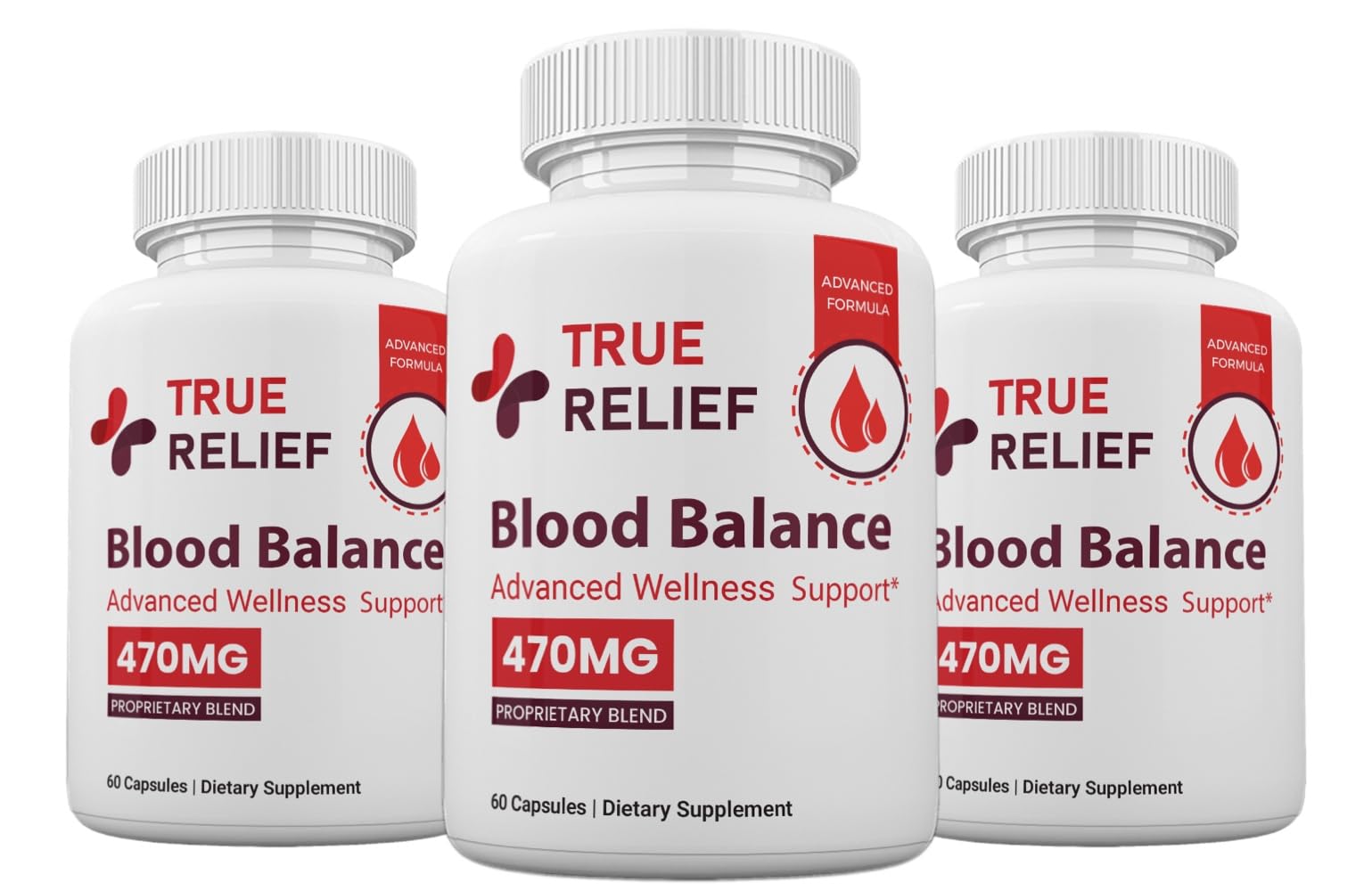 Zonata True Relief Blood Balance Premium Formula, 180 Capsules