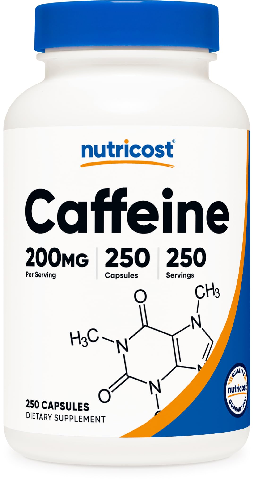 Nutricost Caffeine Pills Capsule 250 Count