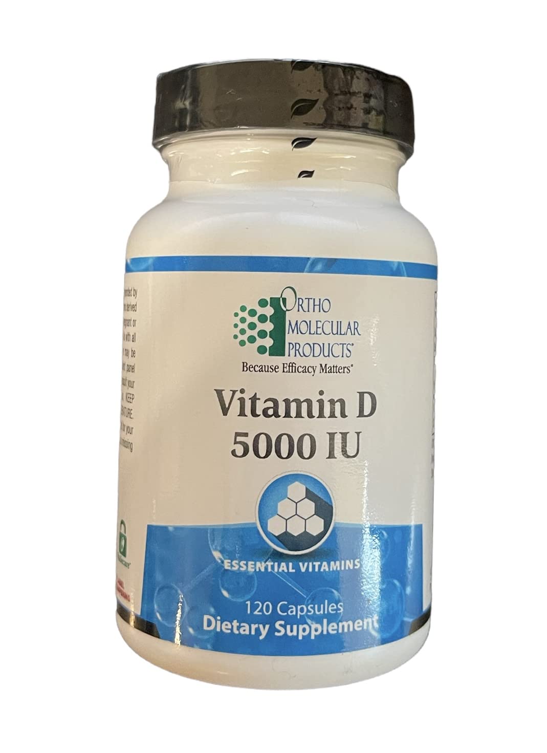 Ortho Molecular Products Vitamin D 5000 IU Capsules, 120 Capsules