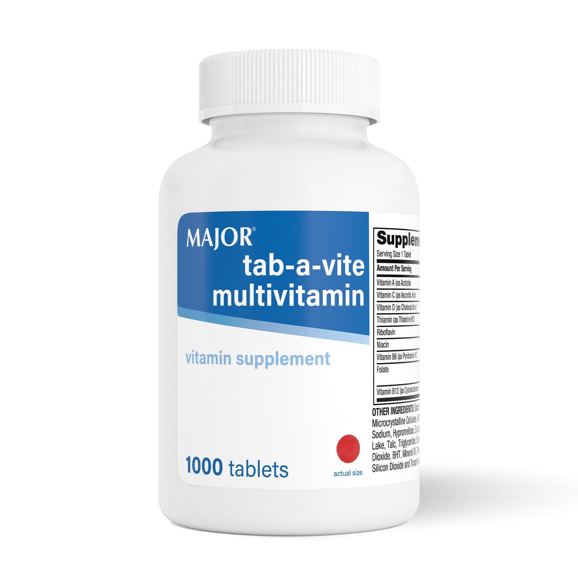 MAJOR Tab-A-Vite Multivitamin Tablet, 1000 Count