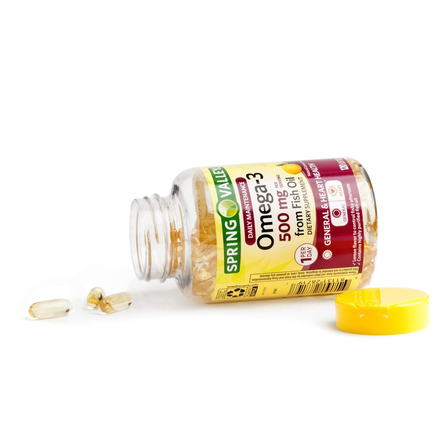 Spring Valley Omega-3 500 mg from Fish Oil Softgel 120 Softgels