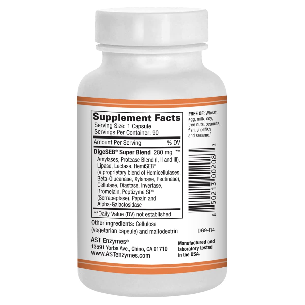 AST Enzymes Digest-GI Digestive Enzyme Capsules 180