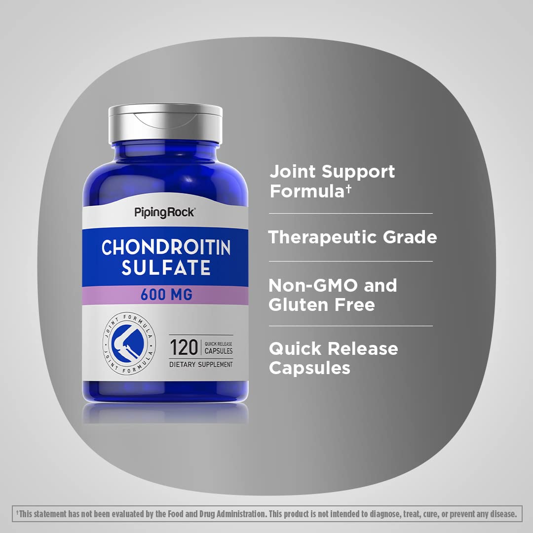 Piping Rock Chondroitin Sulfate Supplement Capsule, 120 Capsules