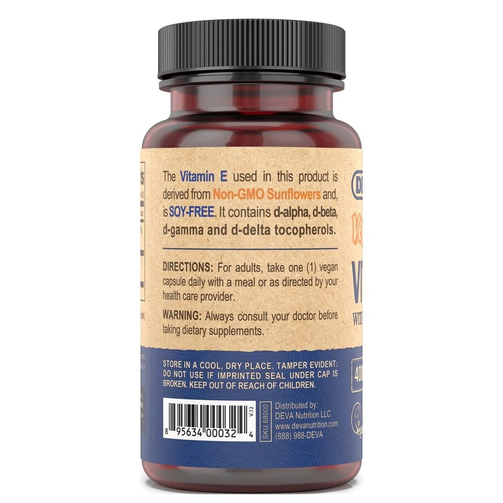 DEVA Vegan Vit-E 400IU Capsule, 90