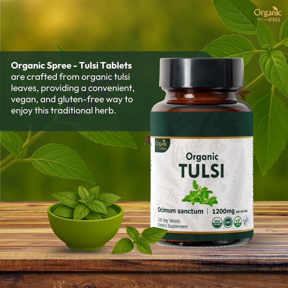 ORGANIC SPREE Haritaki & Tulsi Supplement Tablets 240