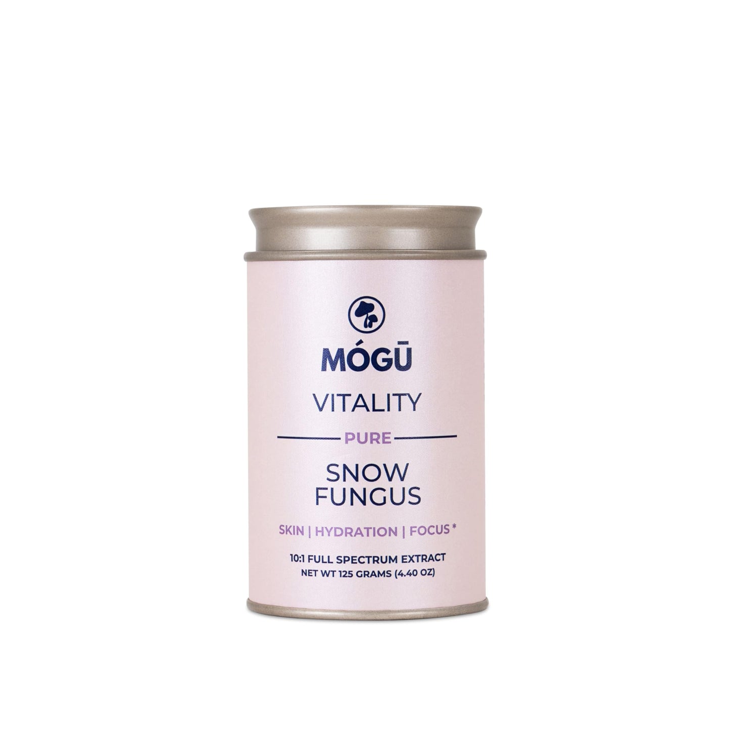 MÓGU MUSHROOMS Mógū Vitality Snow Fungus Organic Mushroom Powder Tremella Fuciformis Supplement, 4.4 oz Powder