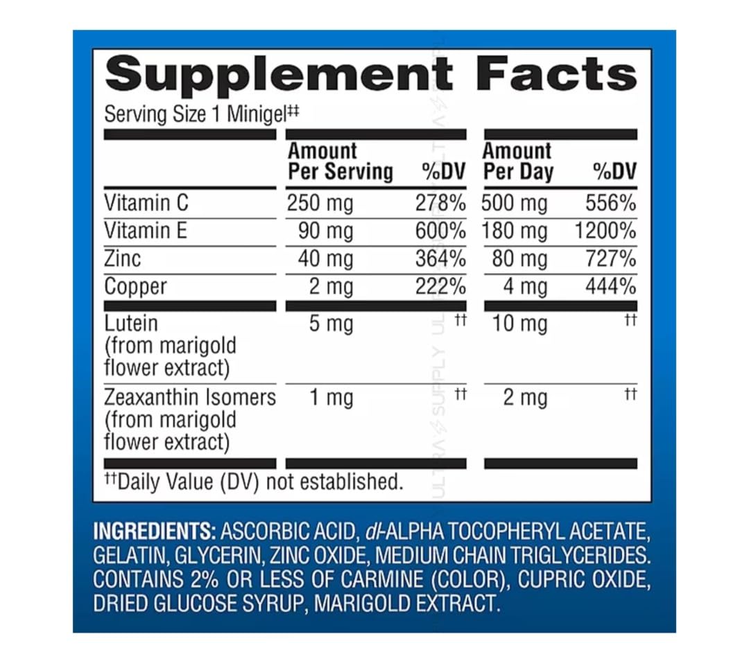 Generic Advanced Eye Health Complex Softgel 210 Count