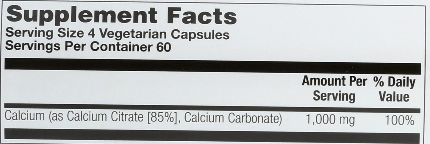 SOLARAY Calcium Citrate Capsule, 240