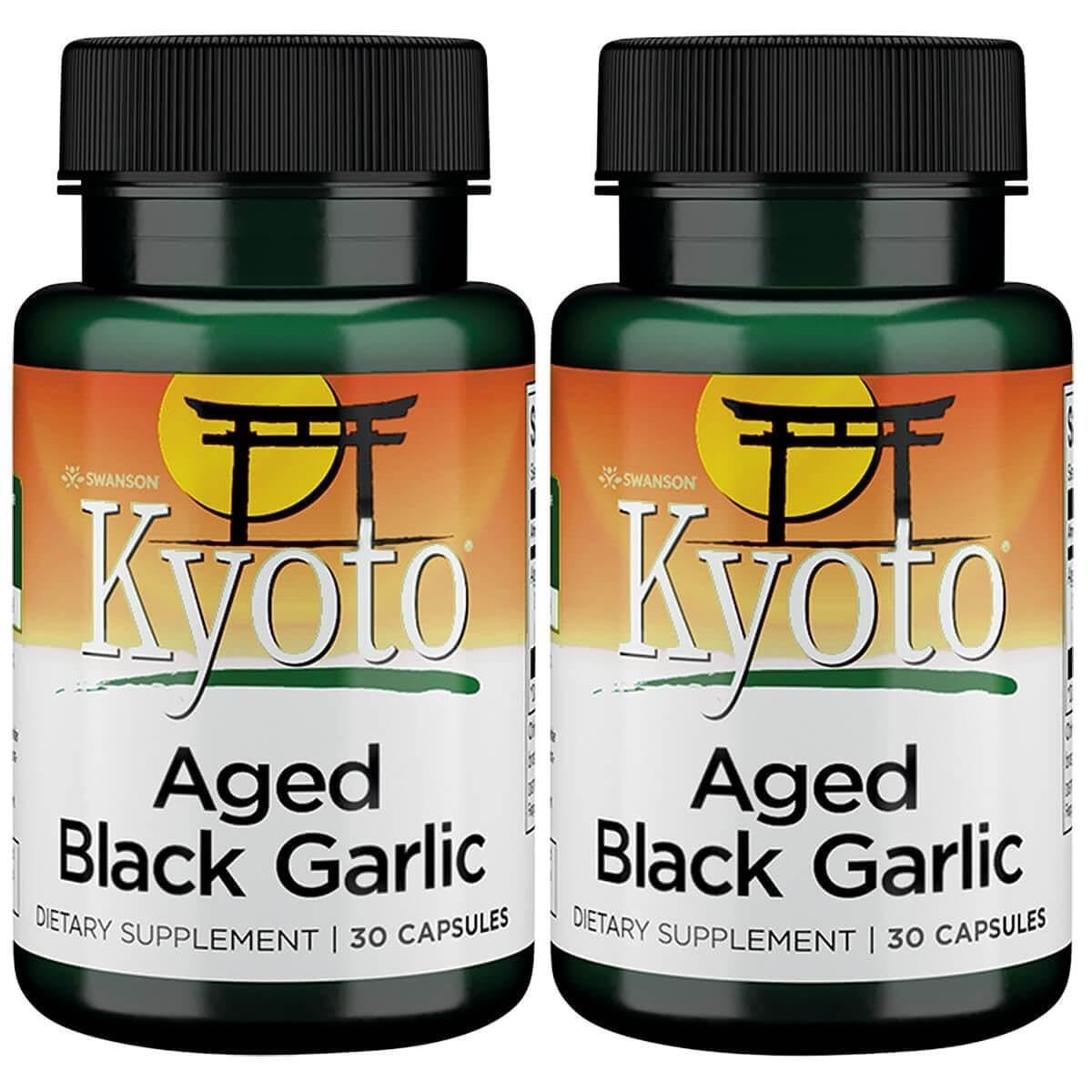 Swanson Kyoto Aged Black Garlic 650 mg Capsules 60