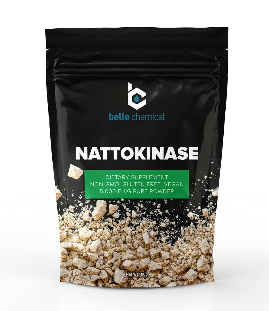 Belle Chemical Pure Organic Nattokinase Powder, 3.53 oz