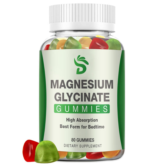 DUCRKACS Magnesium Glycinate 400mg Gummies, 160 Gummies