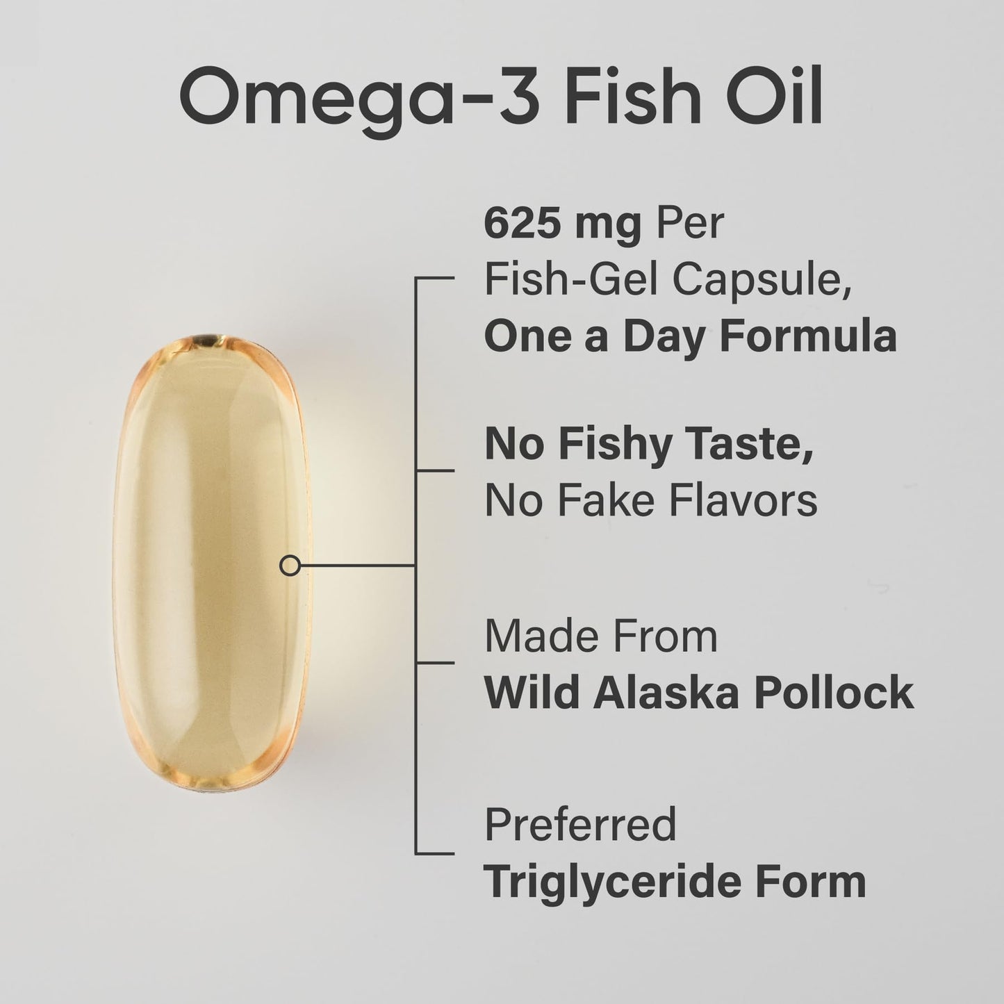 Sports Research Omega-3 Fish Oil Minis from Wild Alaska Pollock Softgel 240 Count