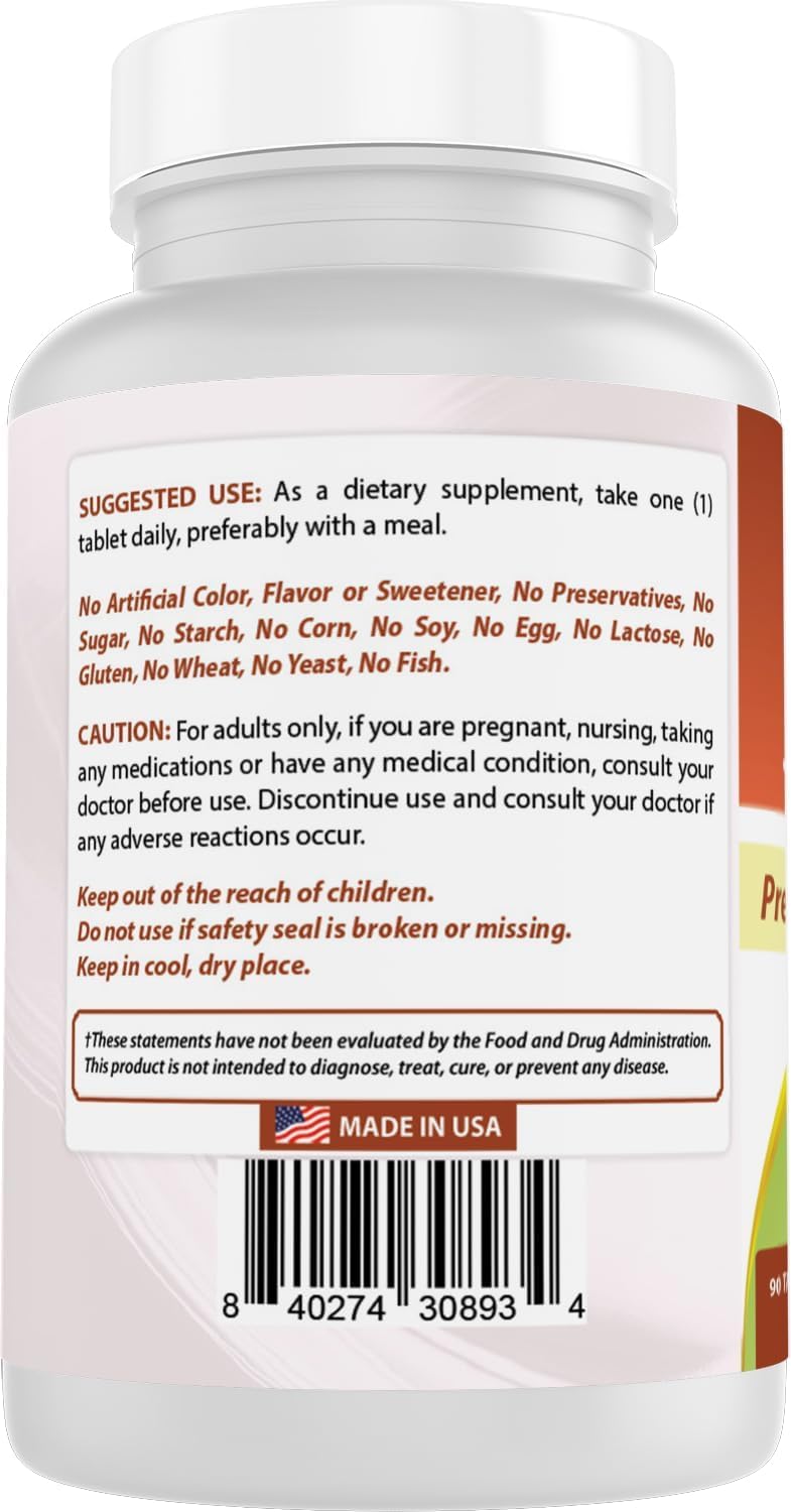 Best Naturals K-Complex with K1, K2, D3 + Vitamin C Tablets, 90 Tablets