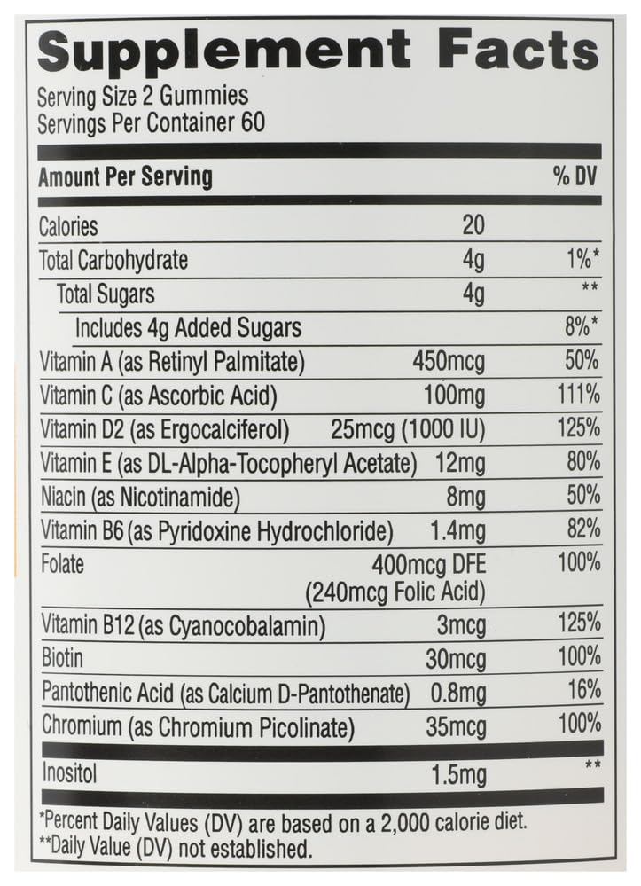365 by Whole Foods Market Adult Multivitamin Gummy 120 Count