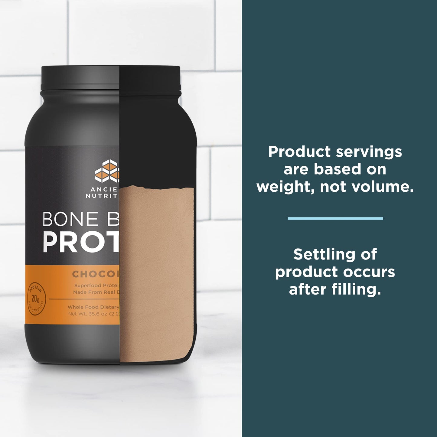 Ancient Nutrition Bone Broth Protein Powder, Chocolate (40 Servings) + Beef Bone Broth Protein Powder, Salted Caramel (20 Servings)
