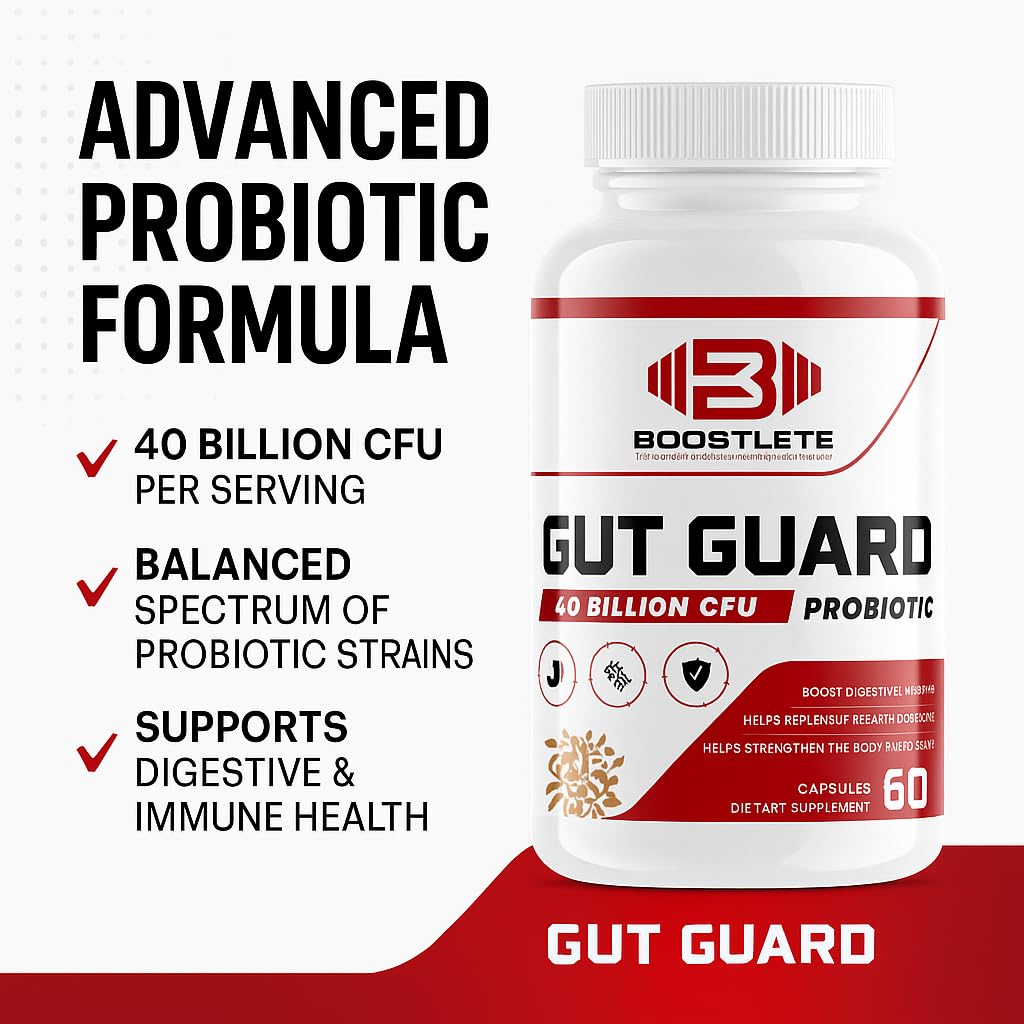 Boostlete GutGuard Probiotic Supplement 60 Capsules