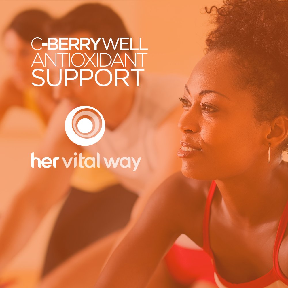 Her Vital Way C-BerryWell Vitamin C Plus Berry Polyphenols Antioxidant Support, 120 Capsules