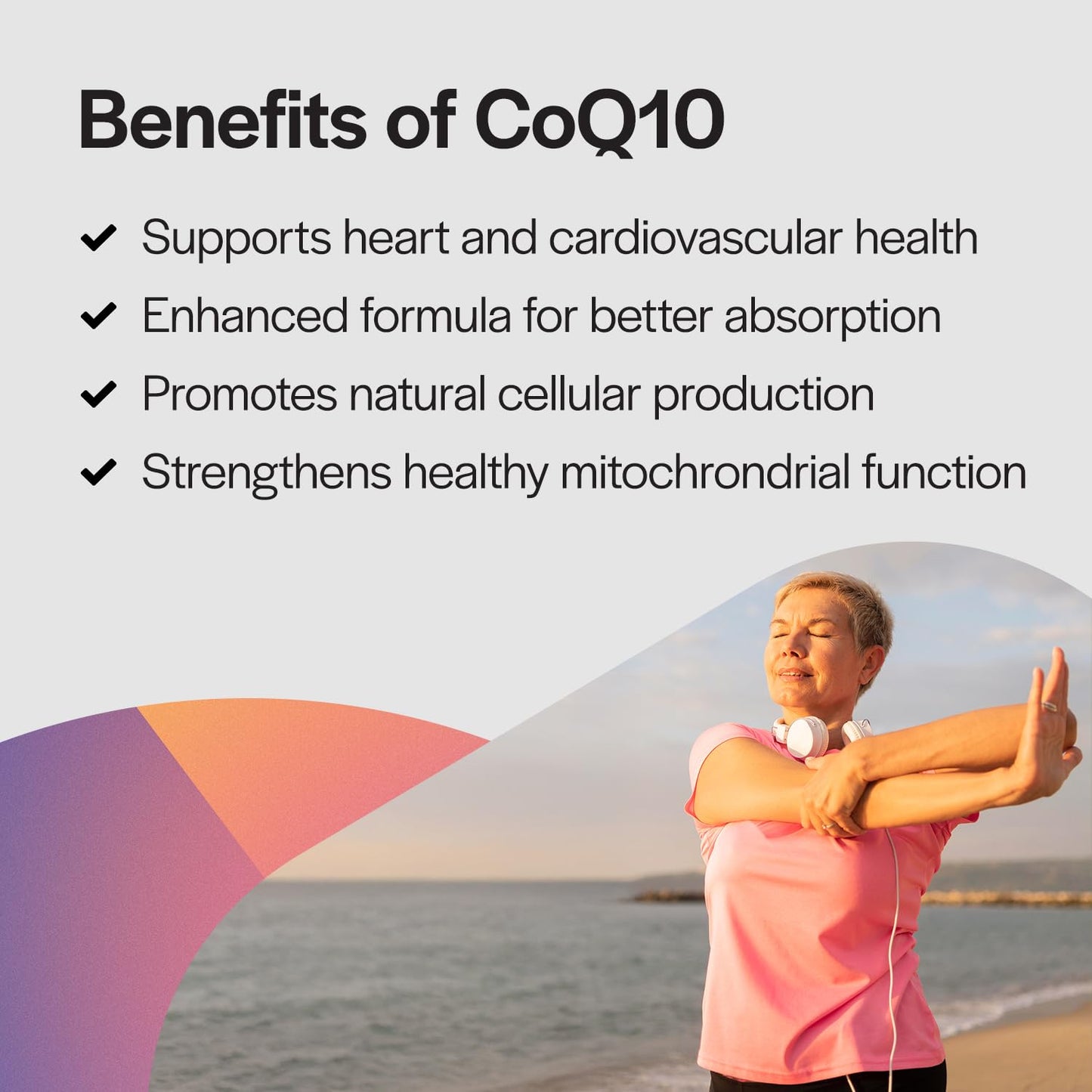 PureFormulas CoQ10 Supplement for Heart Health, Enhanced Absorption with Geranylgeraniol (gg-Gold), Dairy-Free, Gluten-Free, Non-GMO, Supports Cellular Energy & Mitochondrial Function, 60 Softgels