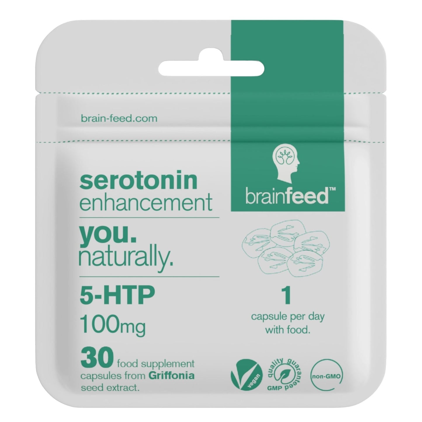 Brain Feed Serotonin Mood Support Tablet 30 Count