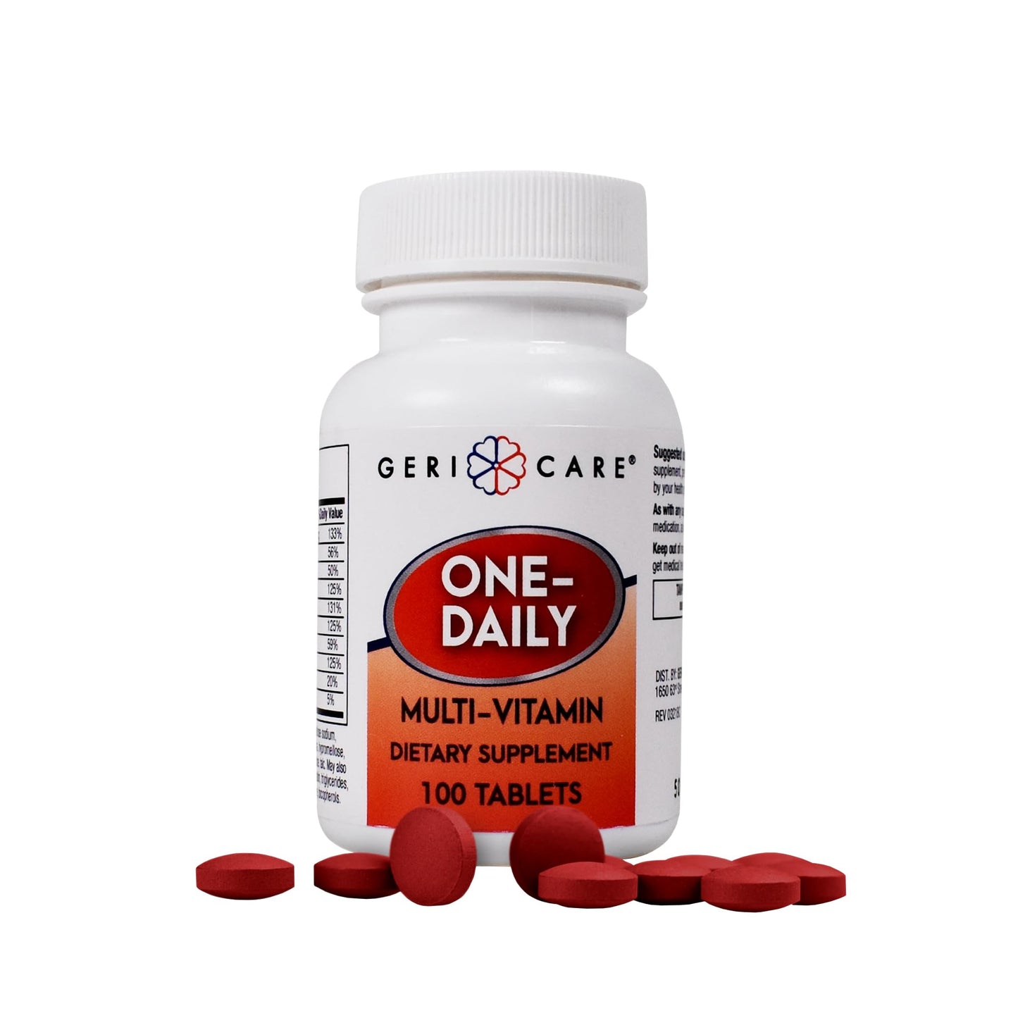 GeriCare One-Daily Multivitamin Tablets, 100 Count