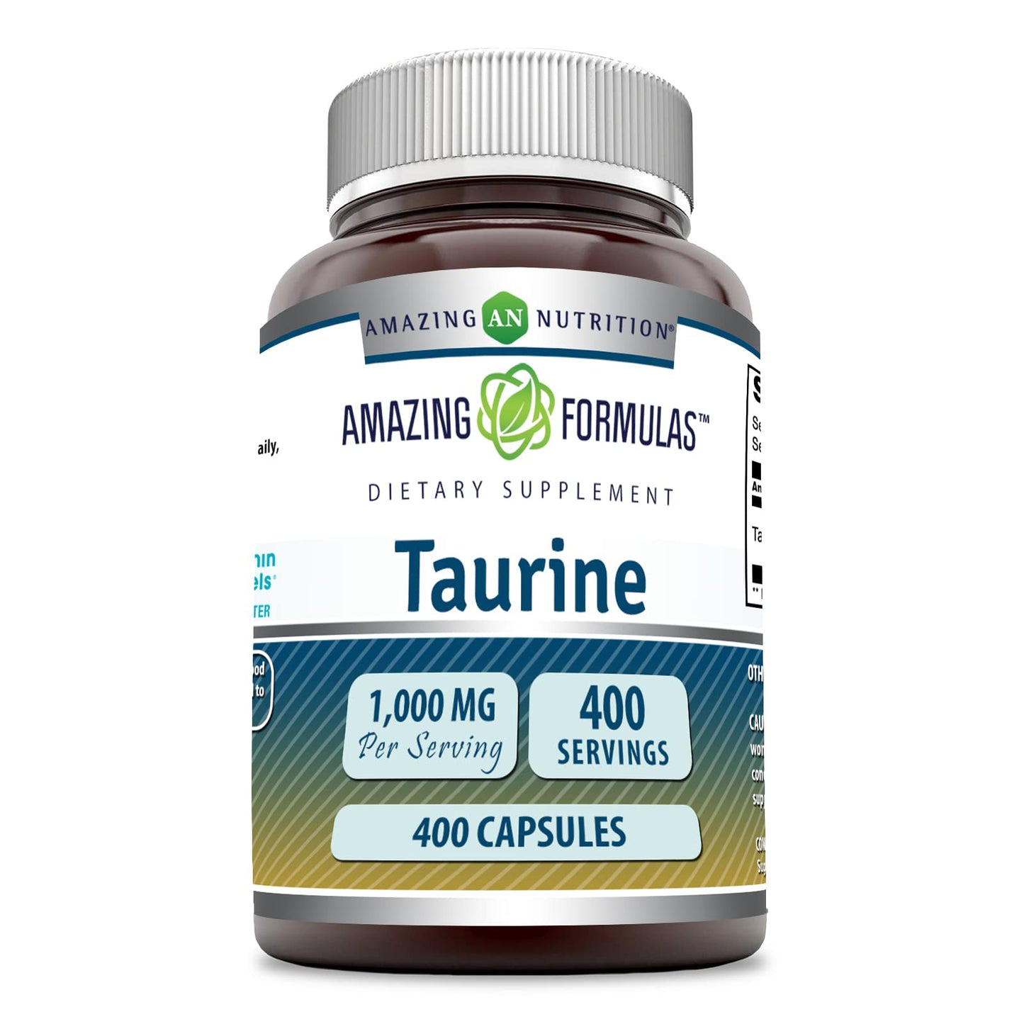Amazing Nutrition Taurine 1000 Mg Capsules, 400 Count