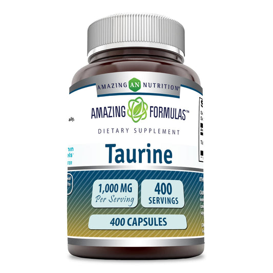 Amazing Nutrition Taurine 1000 Mg Capsules, 400 Count
