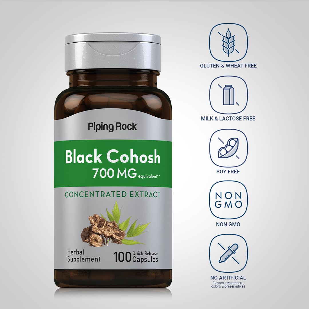Piping Rock Black Cohosh Root Extract Capsules 100
