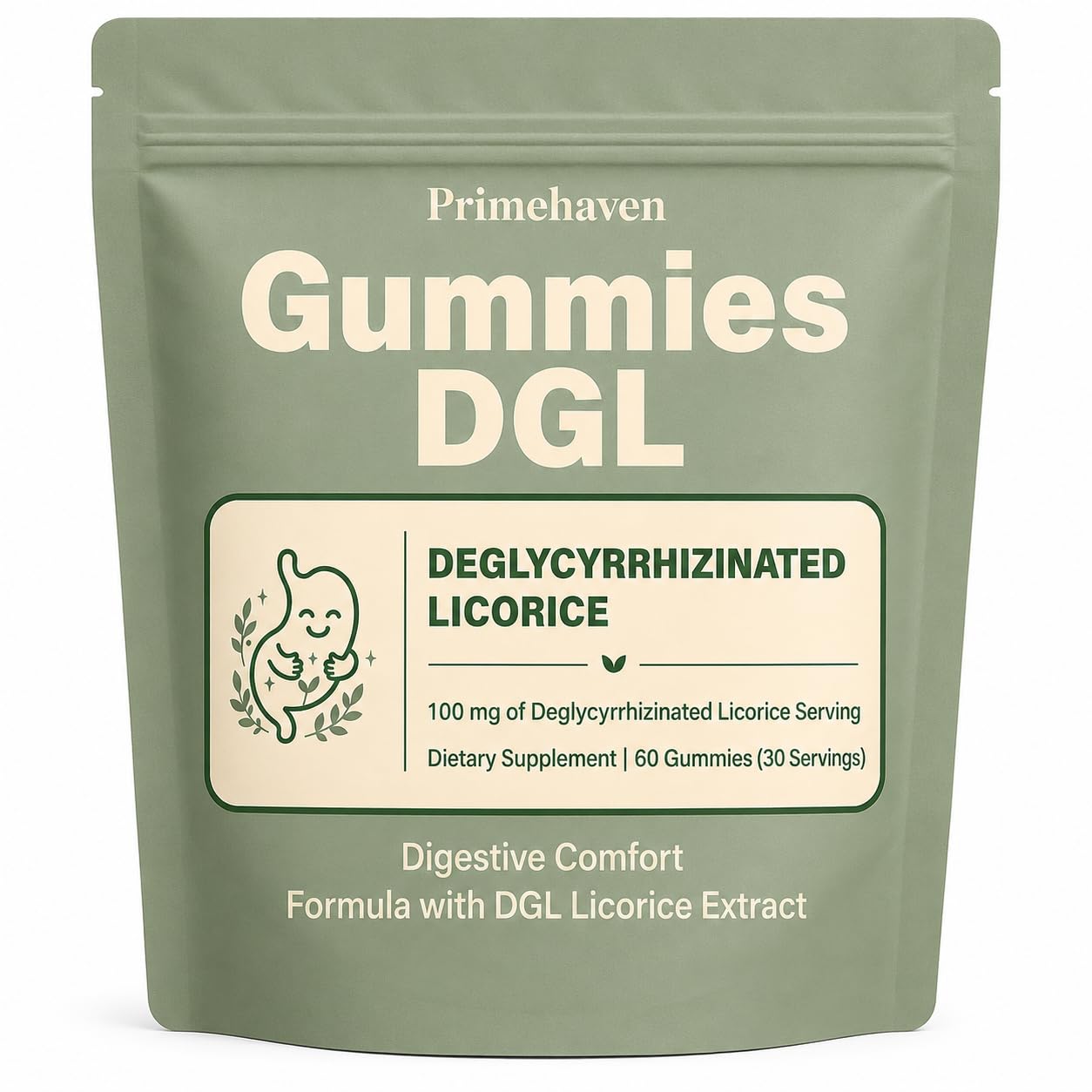 ELAVA DGL Gummies 400mg Licorice Root Extract Supplement, 60 Gummies