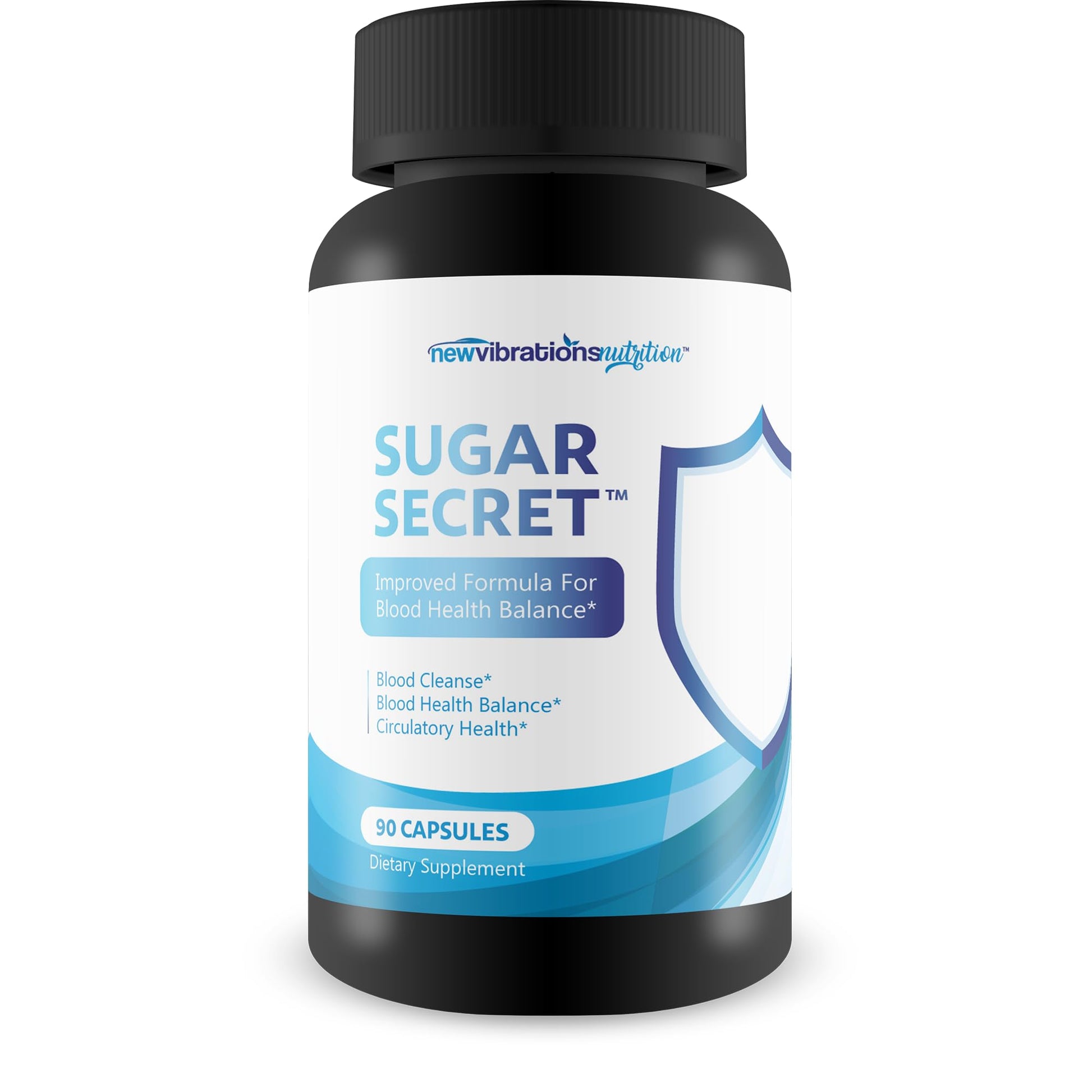 New Vibrations Nutrition Sugar Secret Blood Cleanse & Nerve Support 90 Capsules
