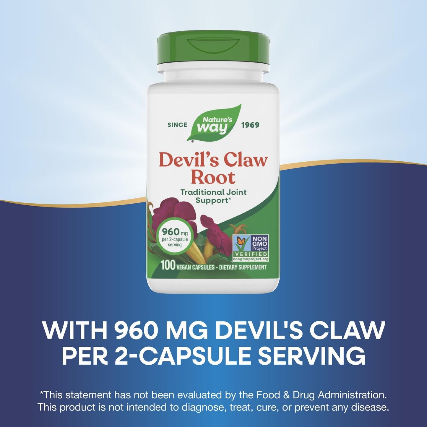 Nature's Way Devil's Claw Root Capsules, 100 Capsules