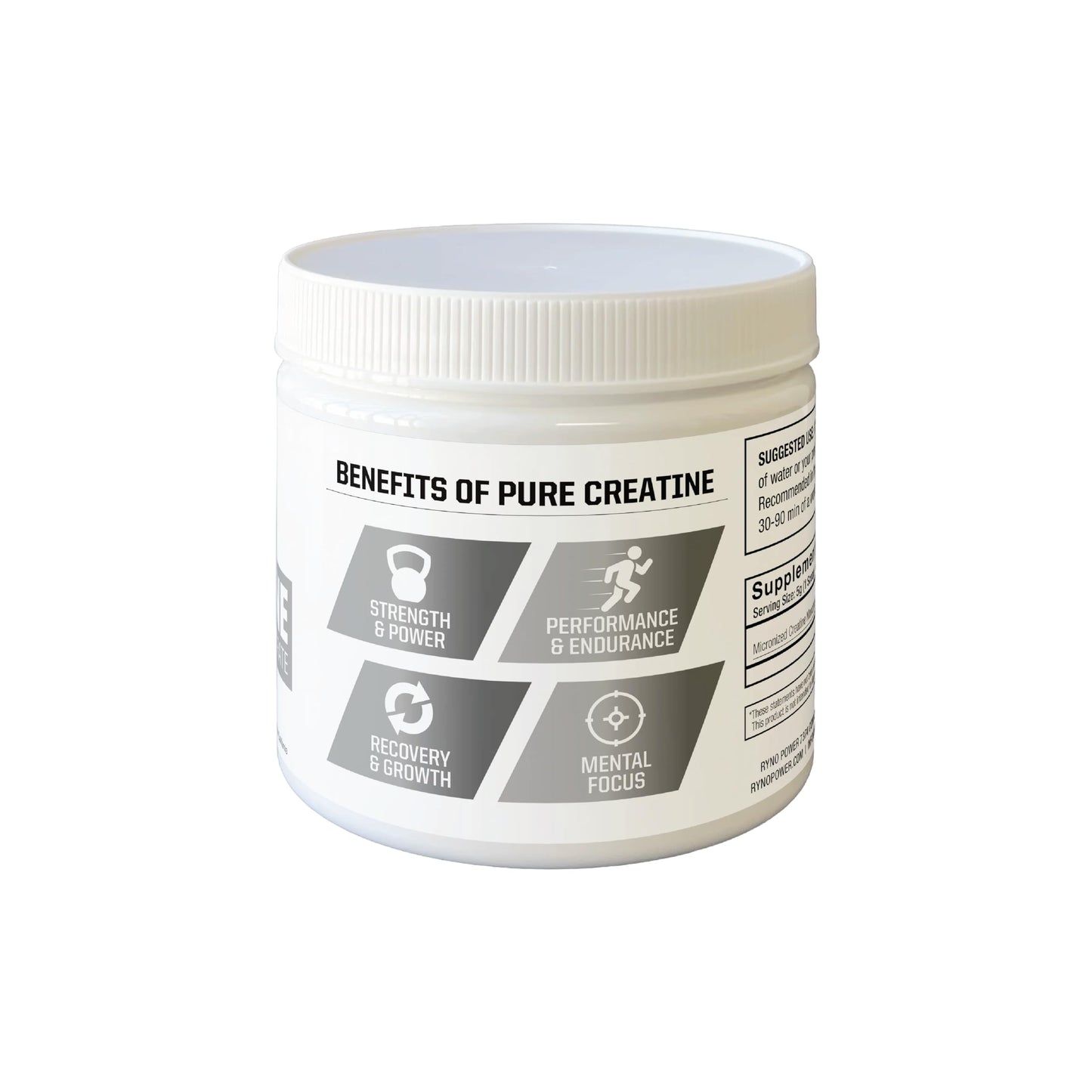 Ryno Power Pure Creatine Powder 8.8 Ounce