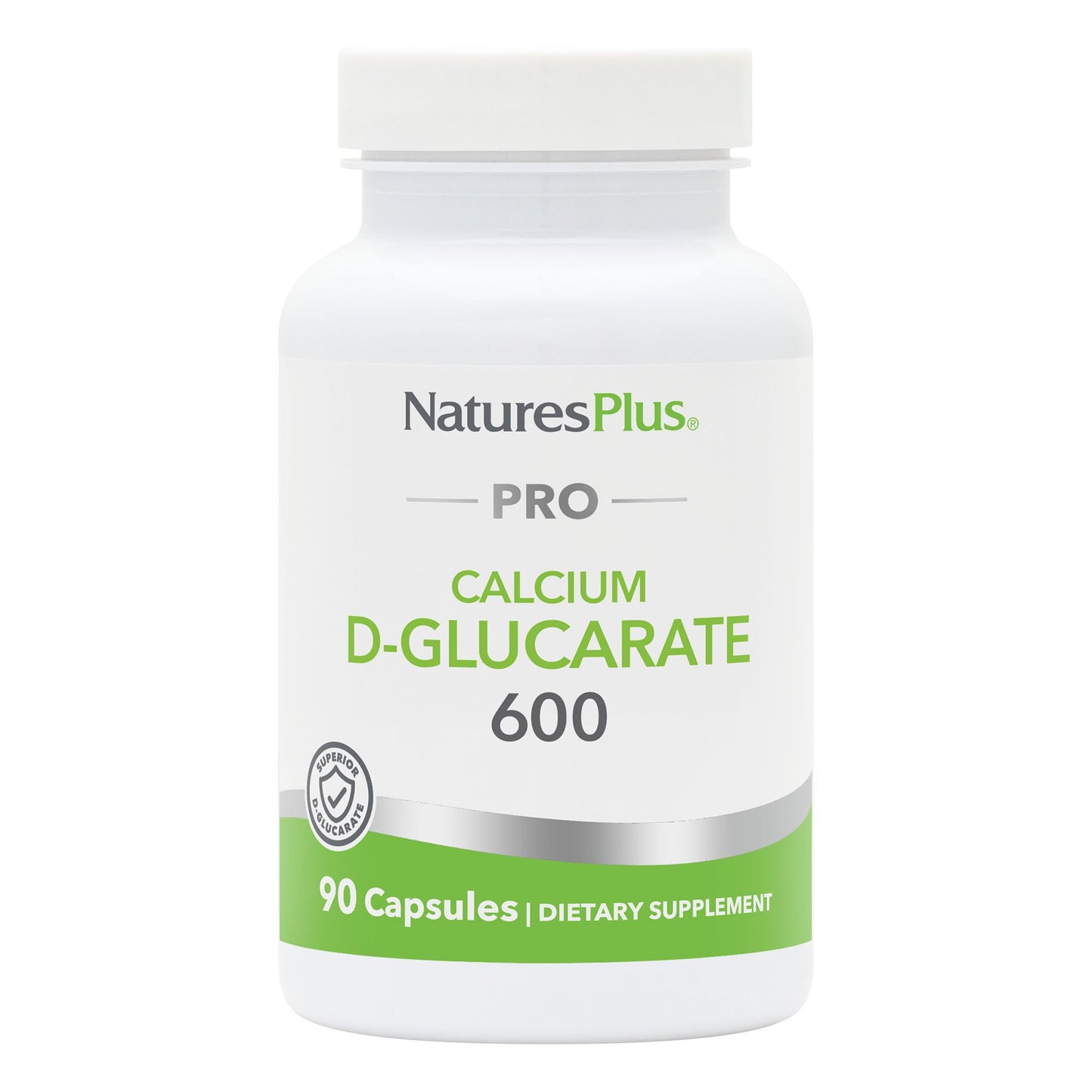 NaturesPlus PRO Calcium D-Glucarate (CDG) 600 mg, 90 Capsules