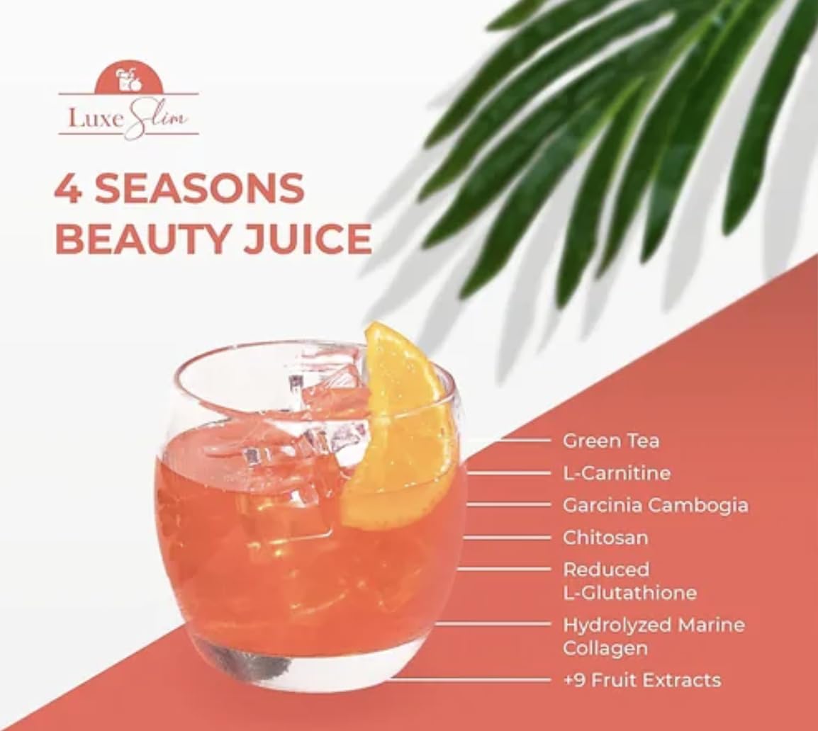 Generic Luxe Slim 4 Seasons Beauty Juice Powder, 10 Sachets