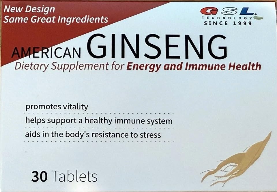 GSL American Ginseng Tablets, 30 Tablets