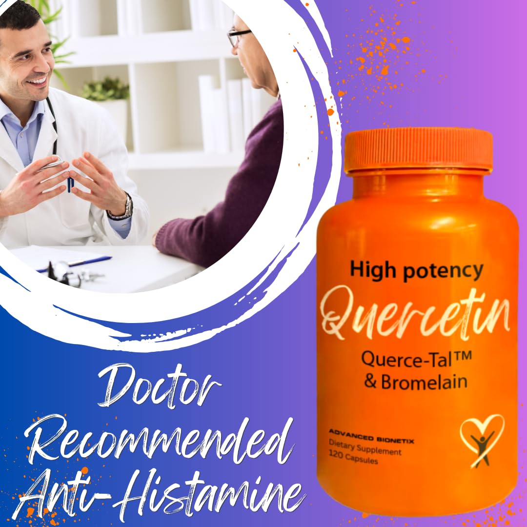 Advanced Bionetix Querce-Tal Quercetin + Bromelain Veg Capsules 120