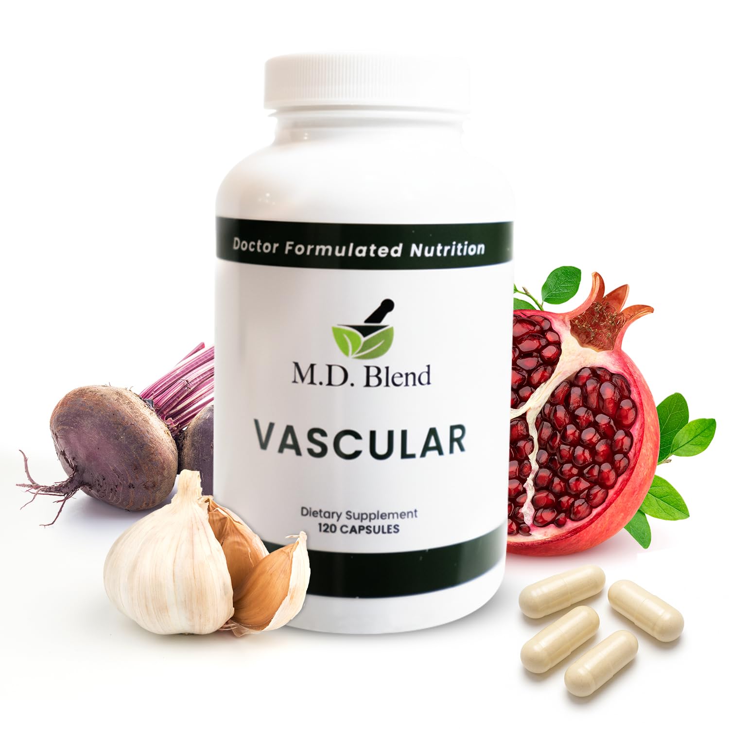 M.D. Blend L-Arginine Vascular Support Capsule 240 Capsules