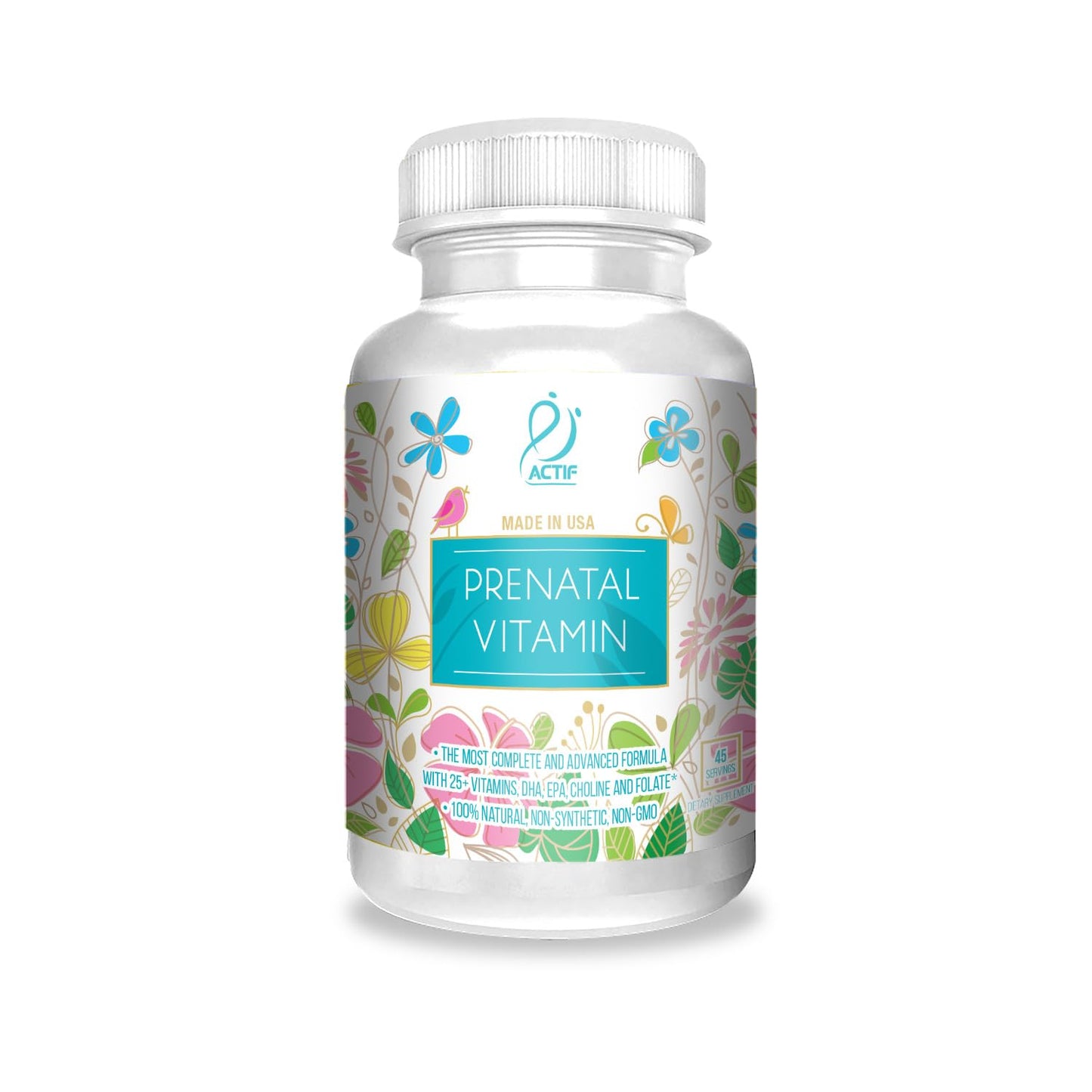 ACTIF Organic Prenatal Vitamin Softgel 1 Count