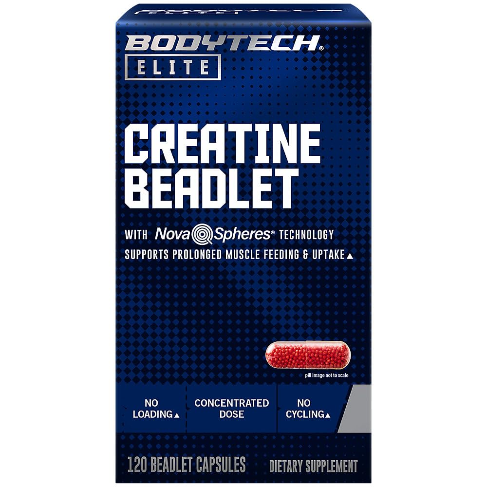 BodyTech Elite Creatine Beadlet Capsule 120 Count