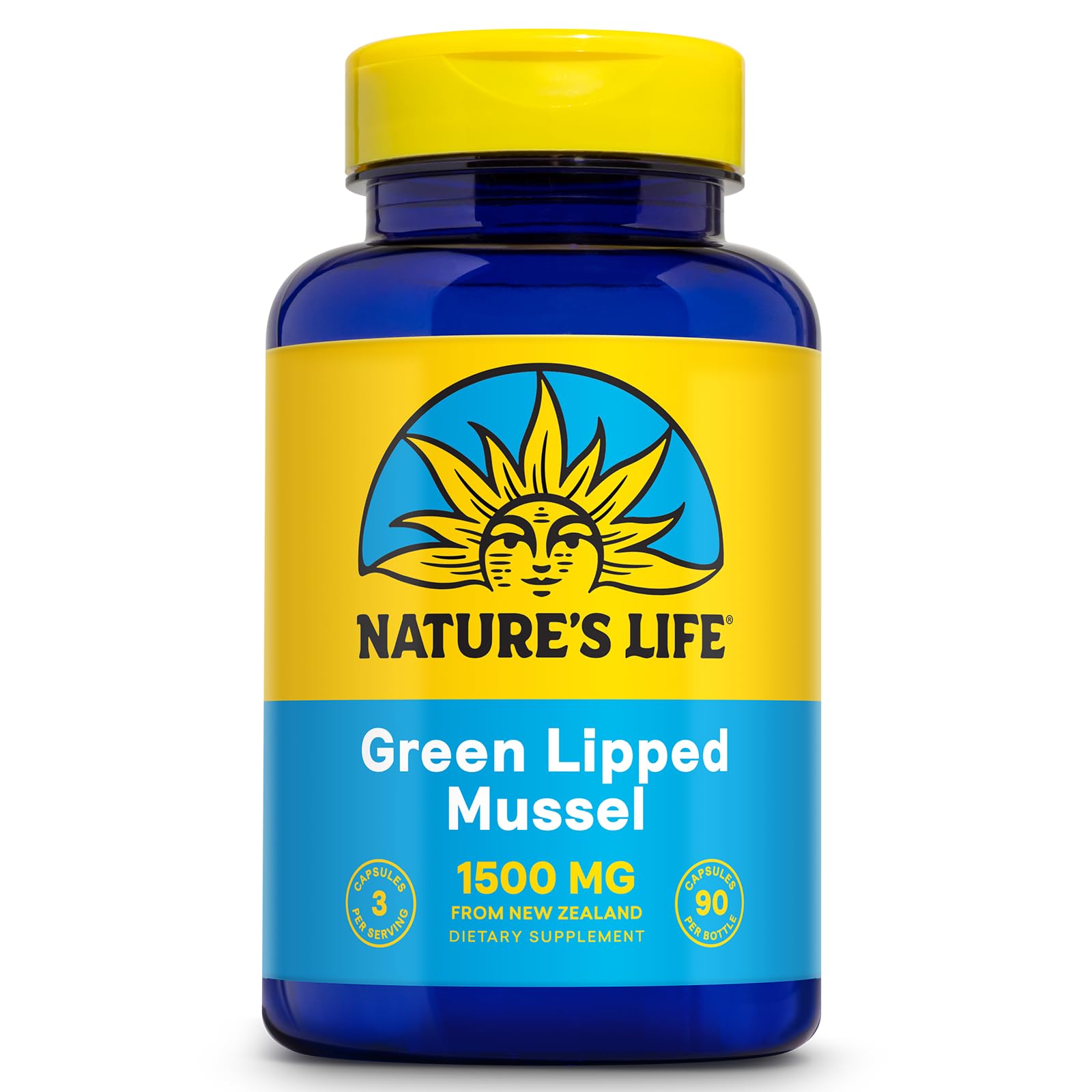 Nature's Life Green Lipped Mussel 1500 mg, 90 Capsules