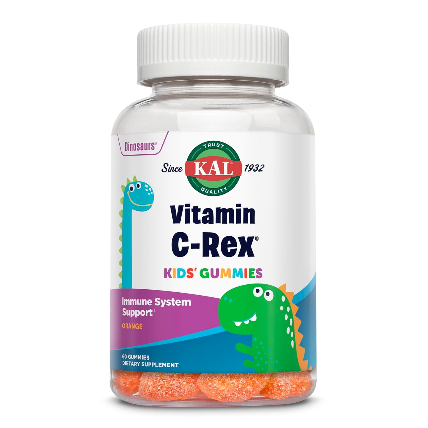 KAL Vitamin C-Rex Kids Gummies Capsule 60 Count