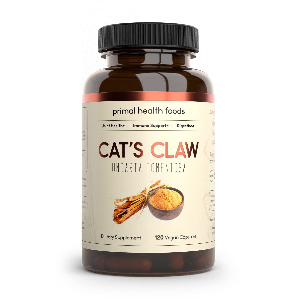 Primal Health Foods Organic Cat's Claw 1000 mg Capsule, 120 Count