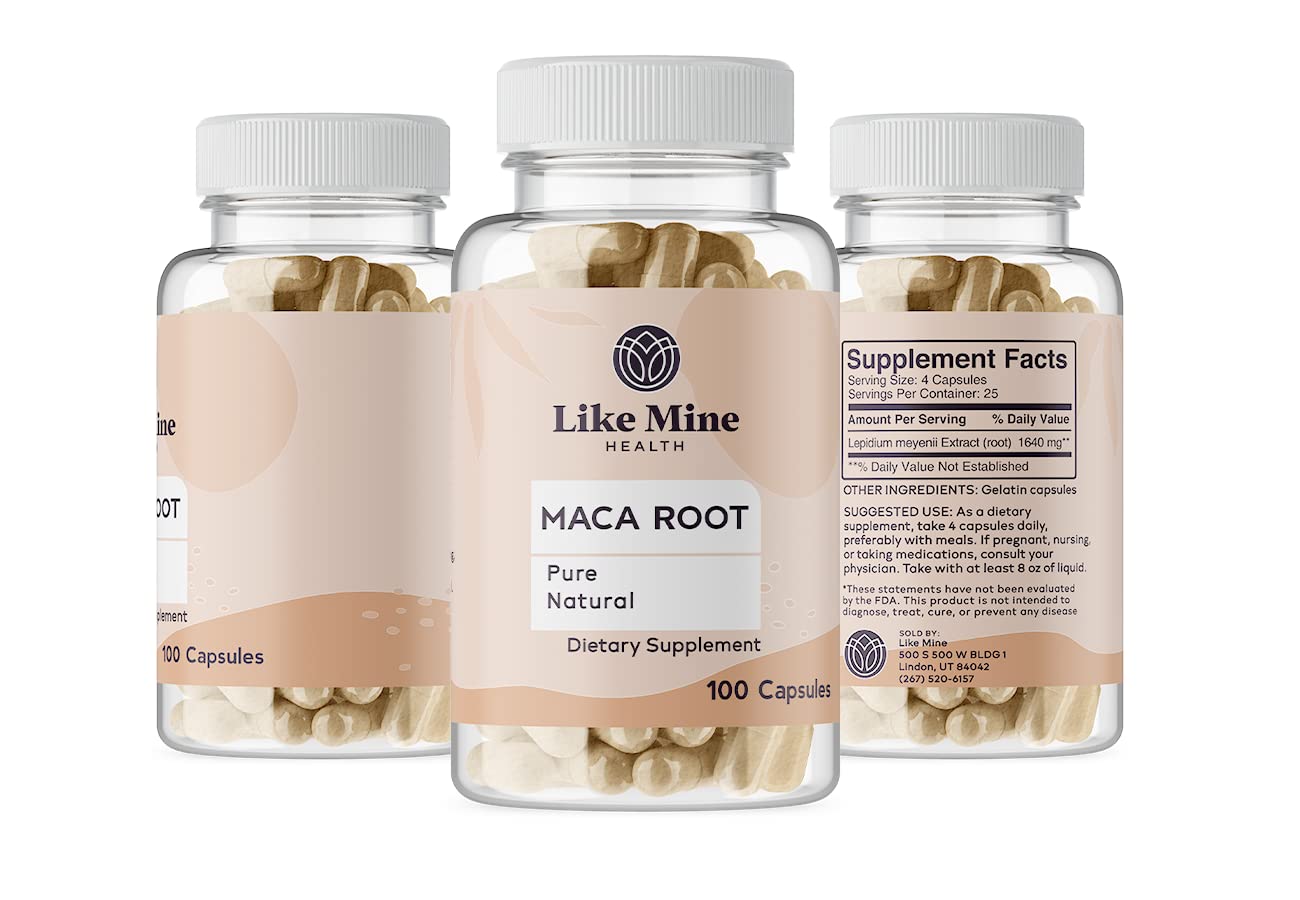 Like Mine Maca Root Capsule, 100 Count